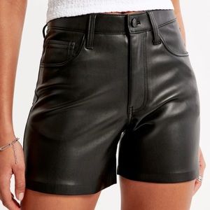 Abercrombie Vegan Leather Shorts